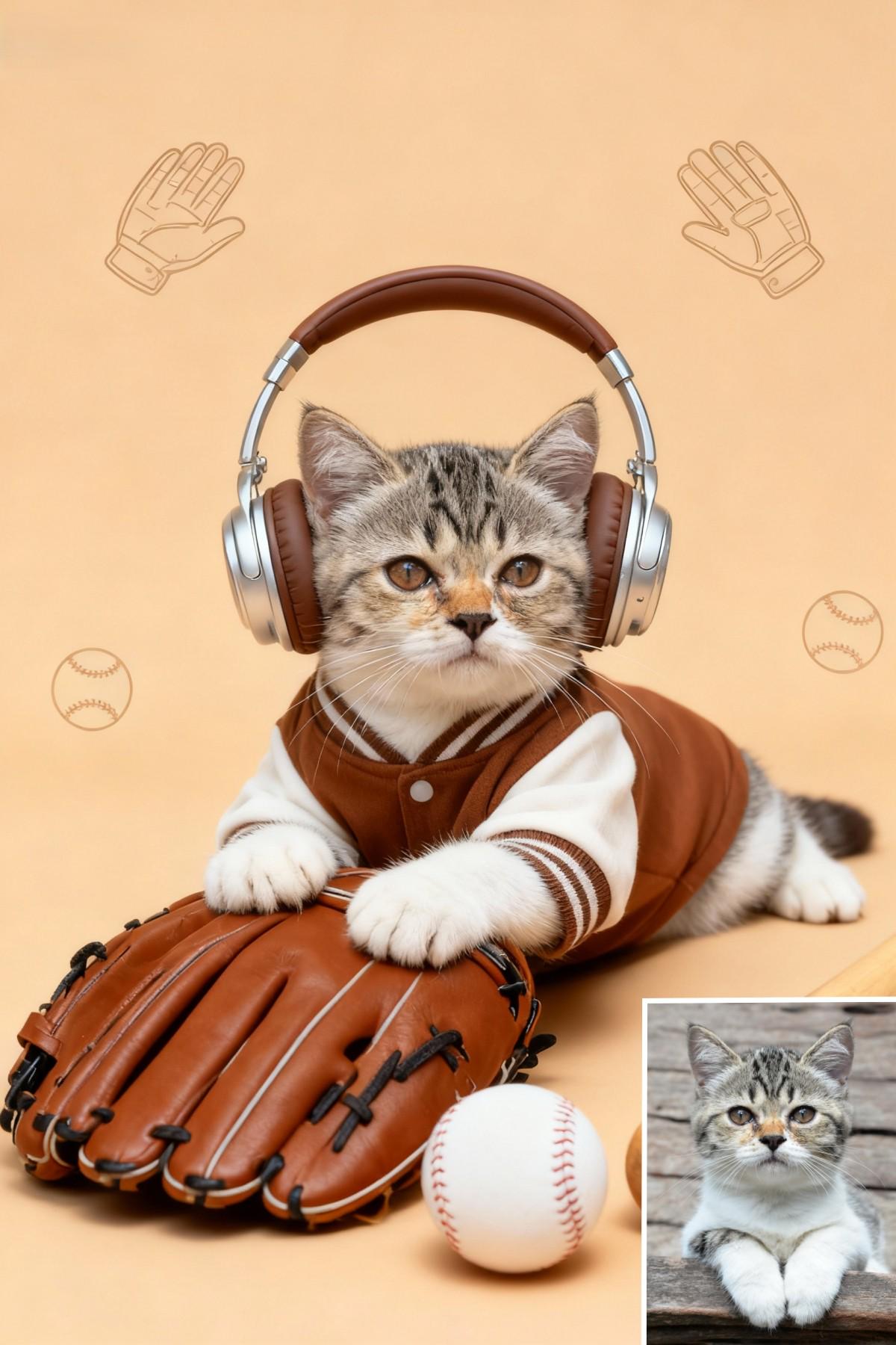 Custom Pet Portrait, Baseball Varsity Jacket, Funny Dog Cat Gift