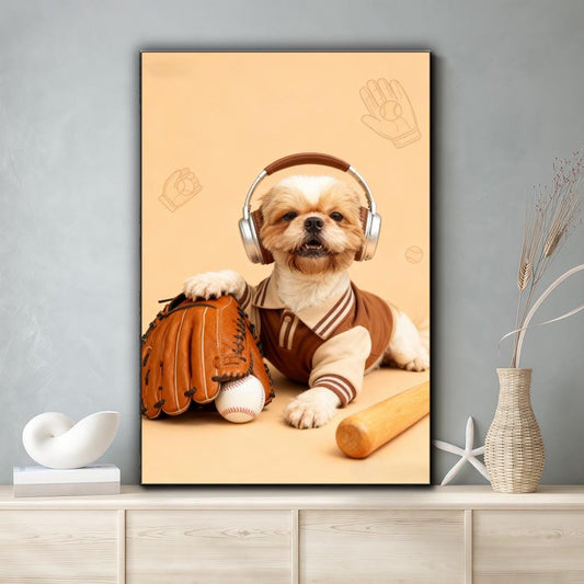 Custom Pet Portrait, Baseball Varsity Jacket, Funny Dog Cat Gift
