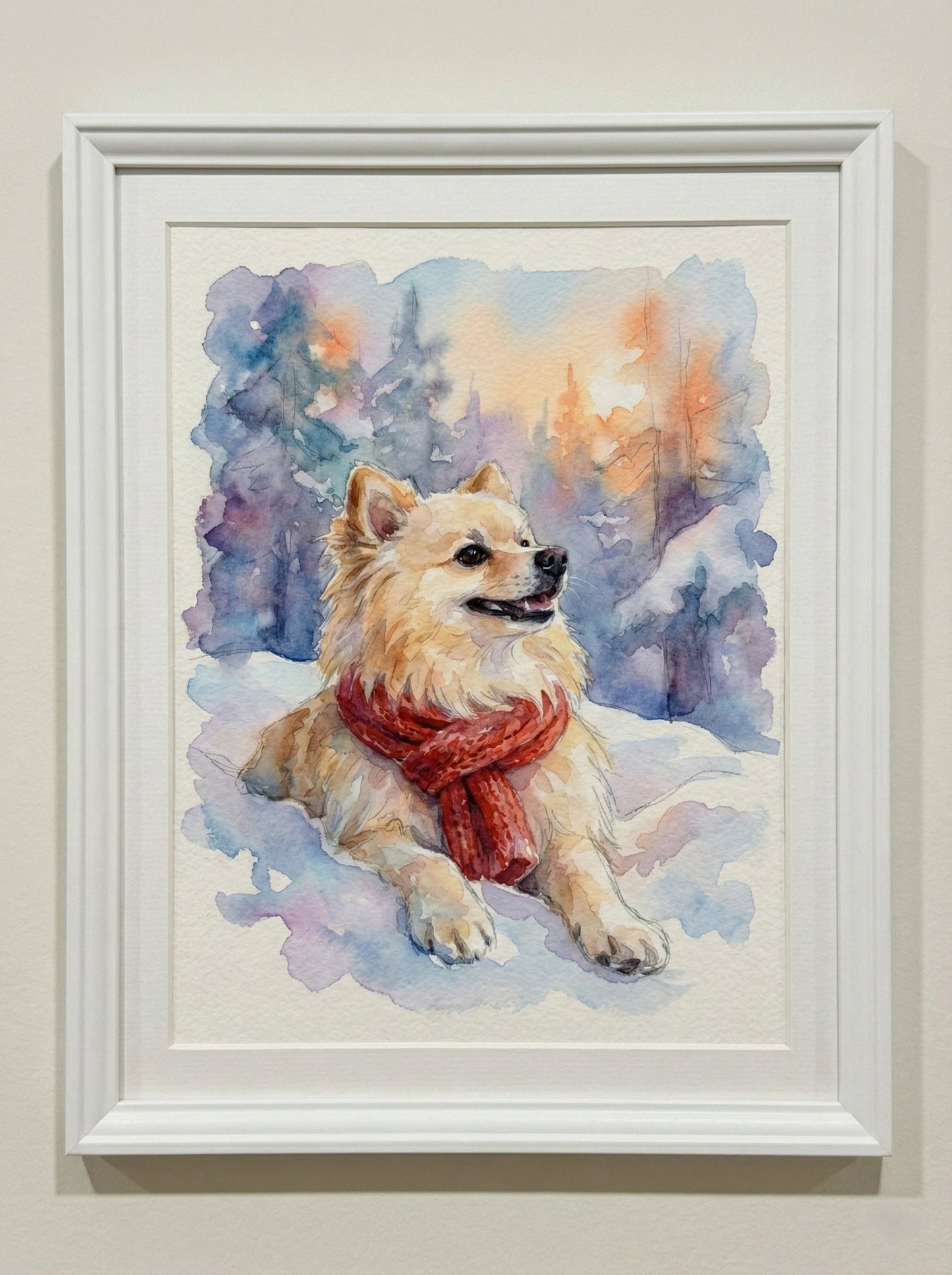 Red Scarf in Winter